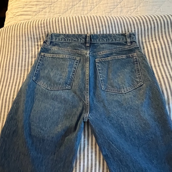 Reformation Abby High Rise Straight Dark Blue Jeans - Picture 7 of 7